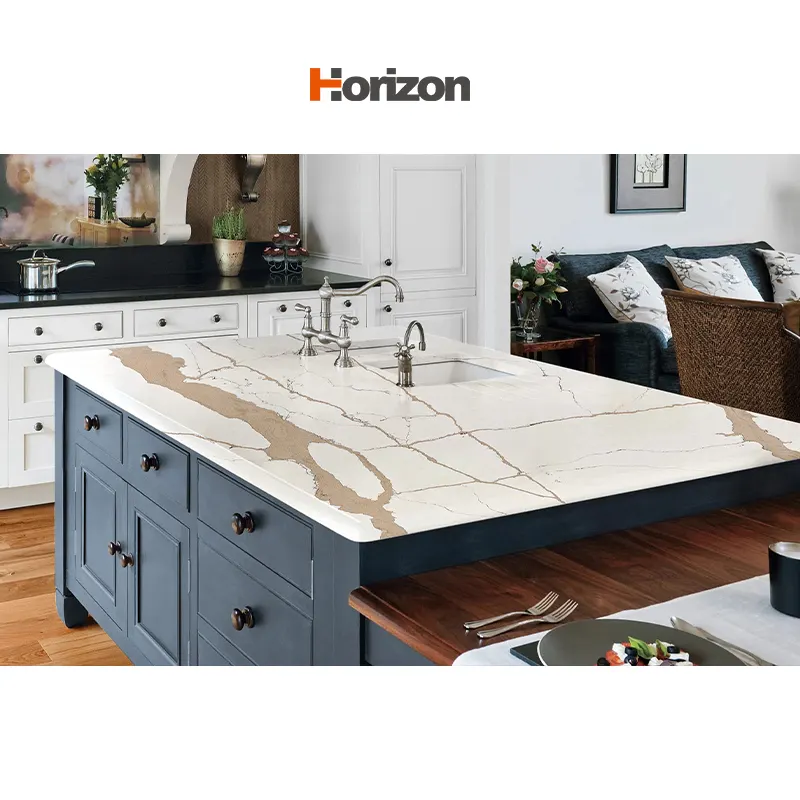 Calacatta Engineered Quartz Slab 3200x1600mm
