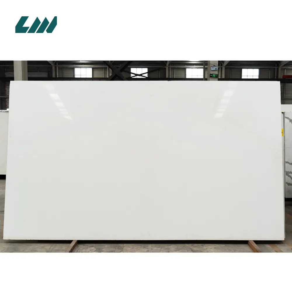 White Engineered Quartz Slab 3200x1600mm