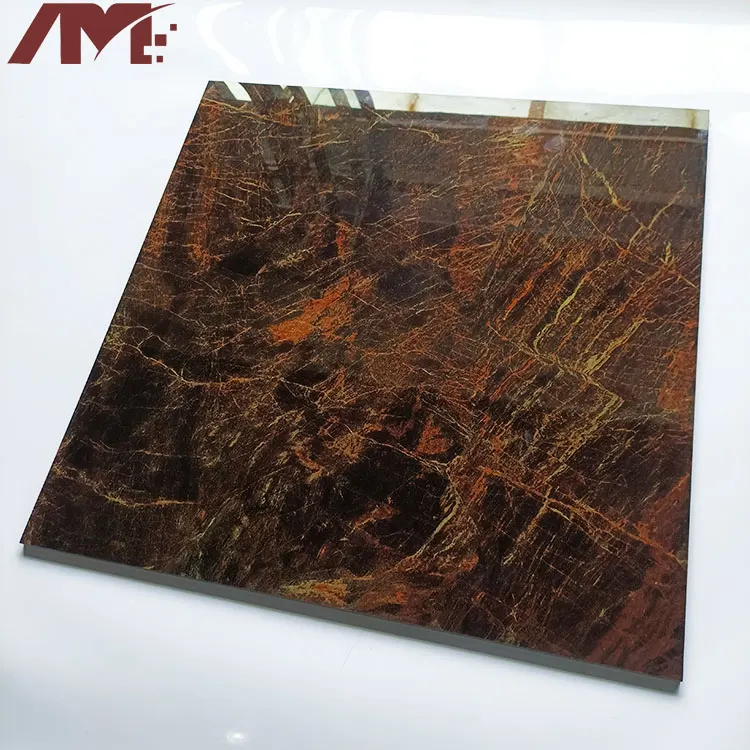 Marble-Look Polished Porcelain Floor Tile 600x600mm