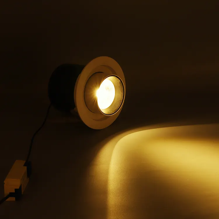 Anti-Glare Adjustable Dimmable Recessed COB LED Downlight 7-25W