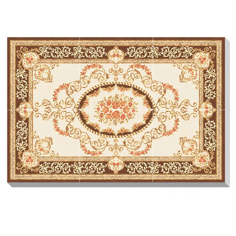 Floral Carpet-Look Ceramic Floor Tile 600x600mm
