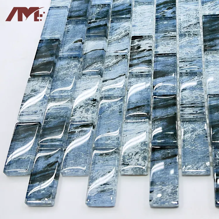 Glass Mosaic Tile 320x297mm For Wall And Floor Use