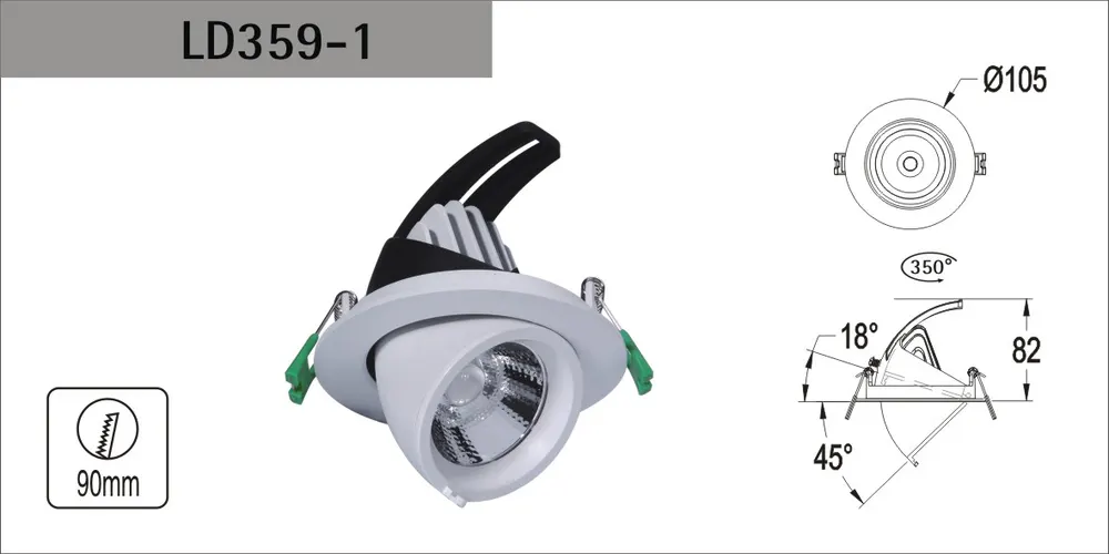 Recessed Aluminum LED Downlight