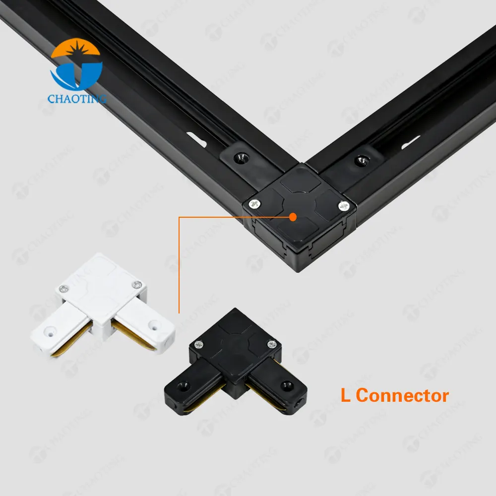 Aluminum 2-Wire T-Connector for Track Lighting product sample