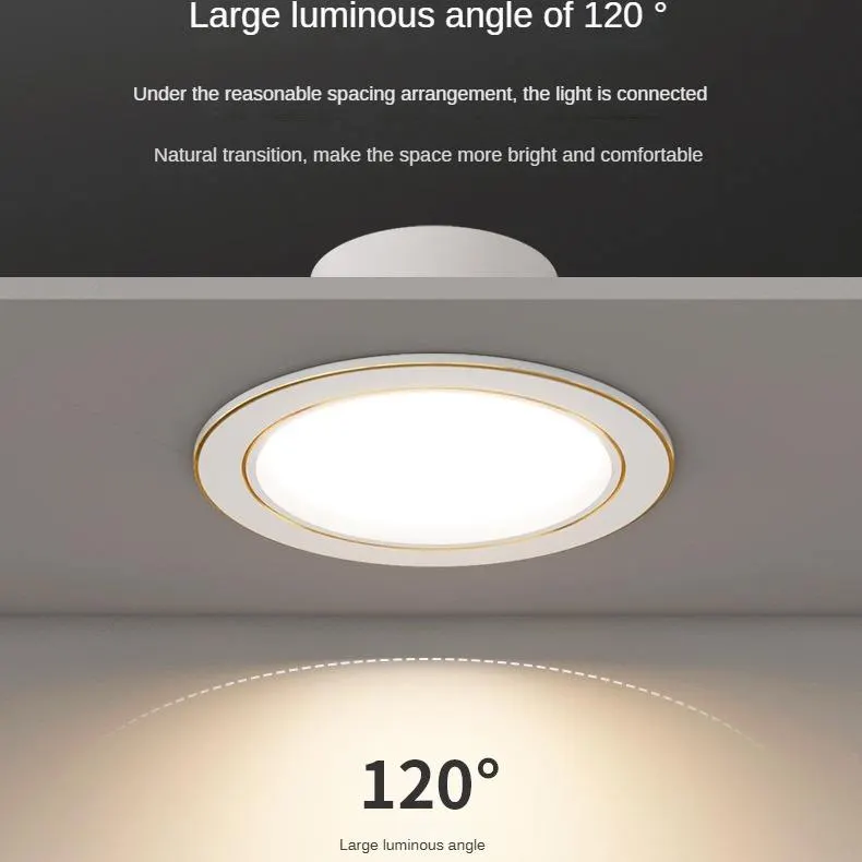 6W Anti-Glare Round LED Downlight