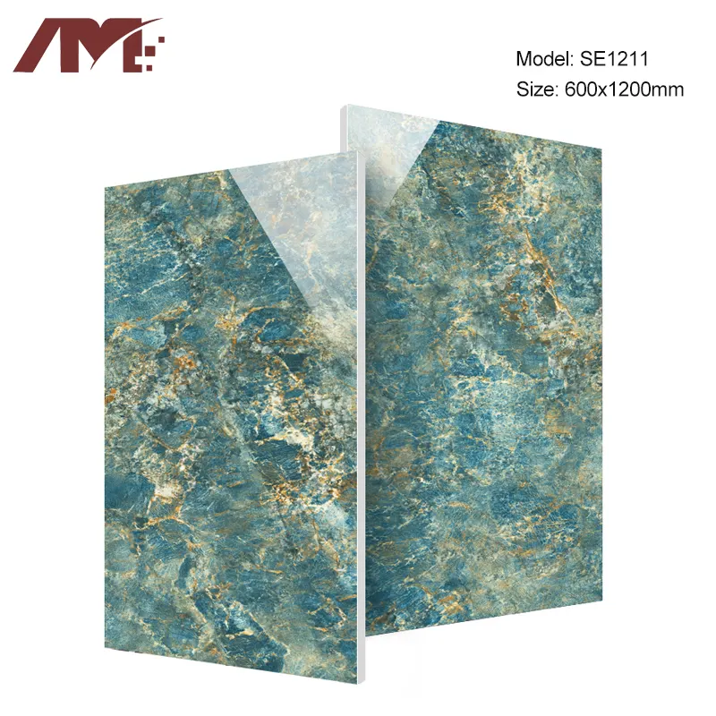 Marble-Look Porcelain Exterior Wall Tile 600x1200mm product sample