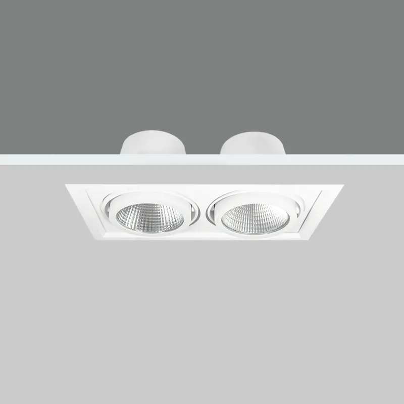 Recessed Rectangular Aluminum LED Grille Spotlight