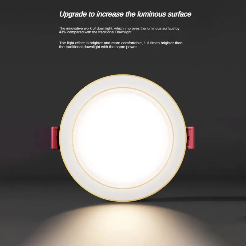 Recessed Aluminum LED Downlight 6/7W For Indoor Lighting