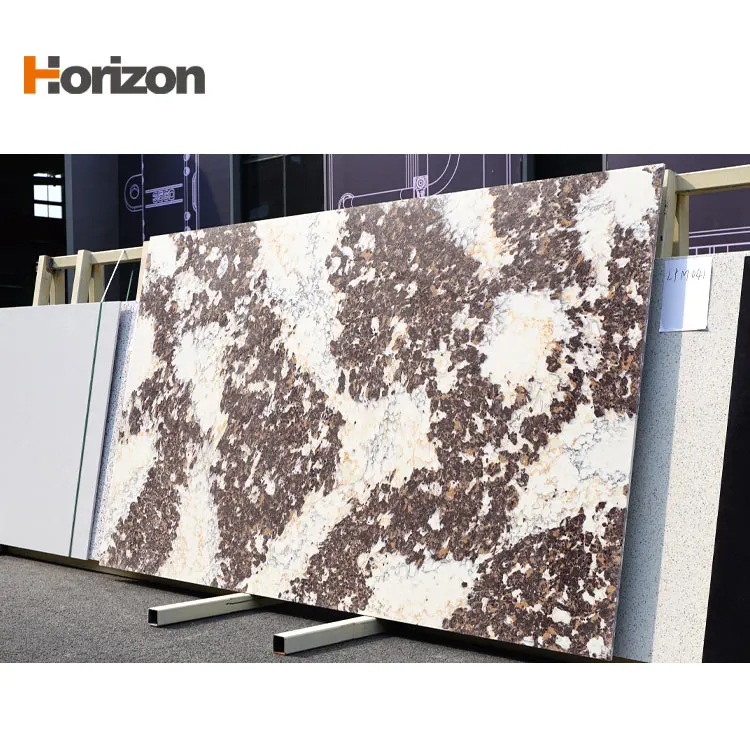 Brown Engineered Quartz Slab 3200x1600mm