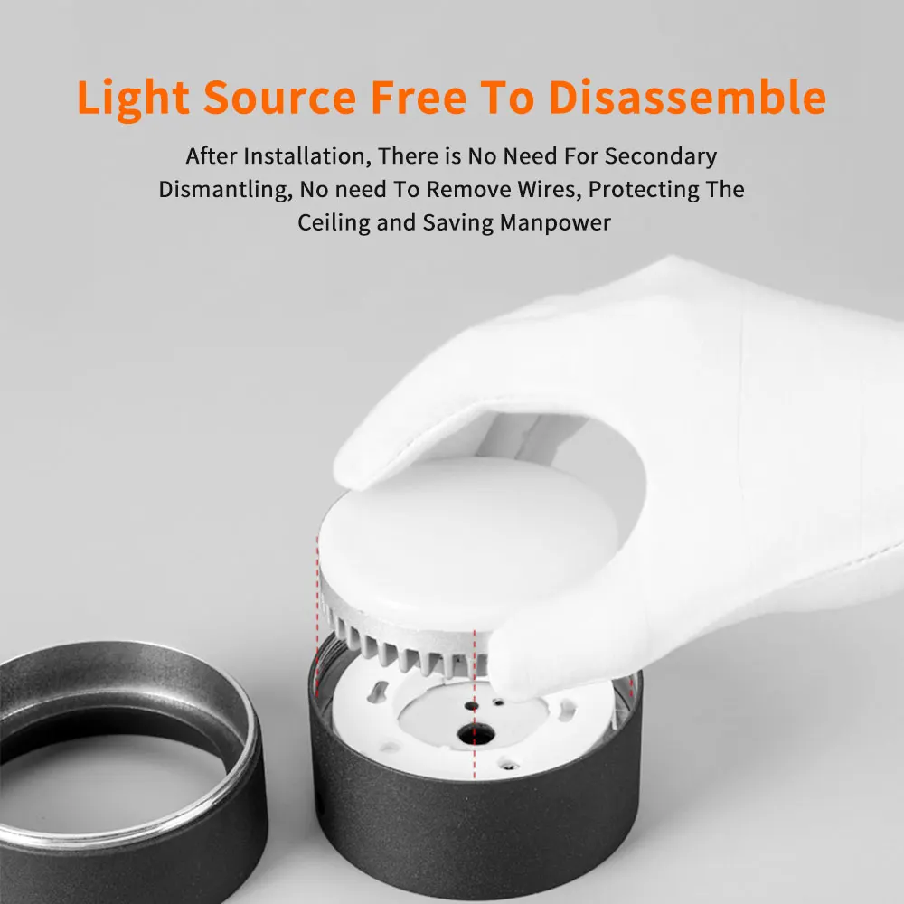 Surface-Mounted Round Aluminum LED Downlight 5-12W