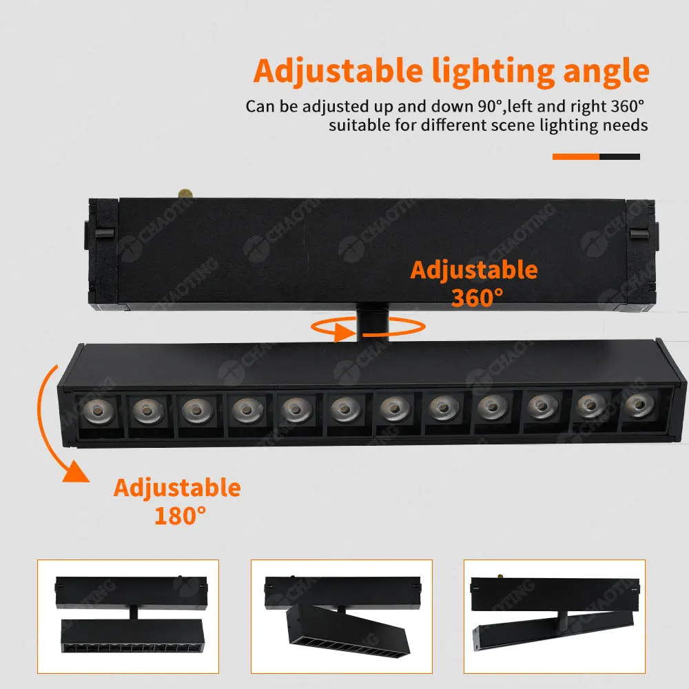 4-Wire Adjustable Aluminum LED Track Spotlight