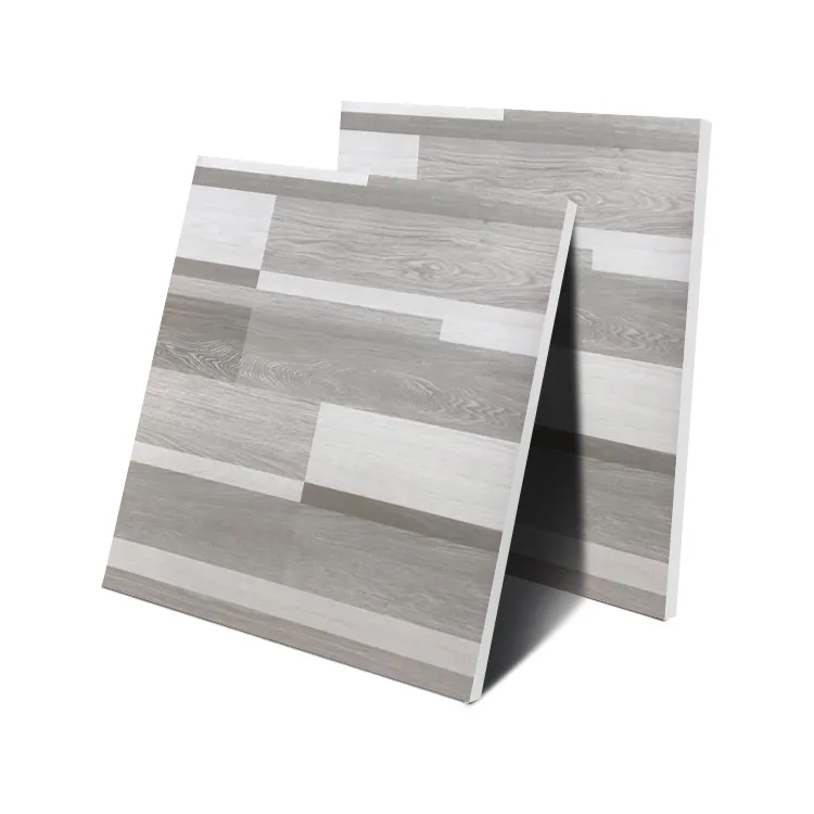 Non-Slip Wood-Look Gray Matte Porcelain Floor Tile 600x600mm