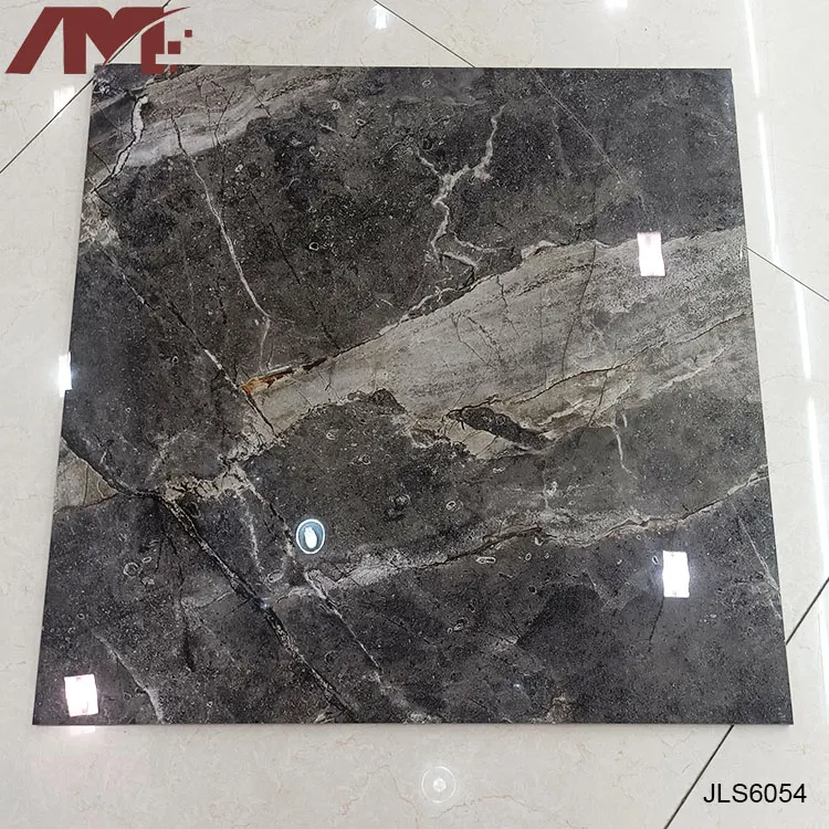 Marble-Look Glazed Porcelain Floor Tile 600x600mm