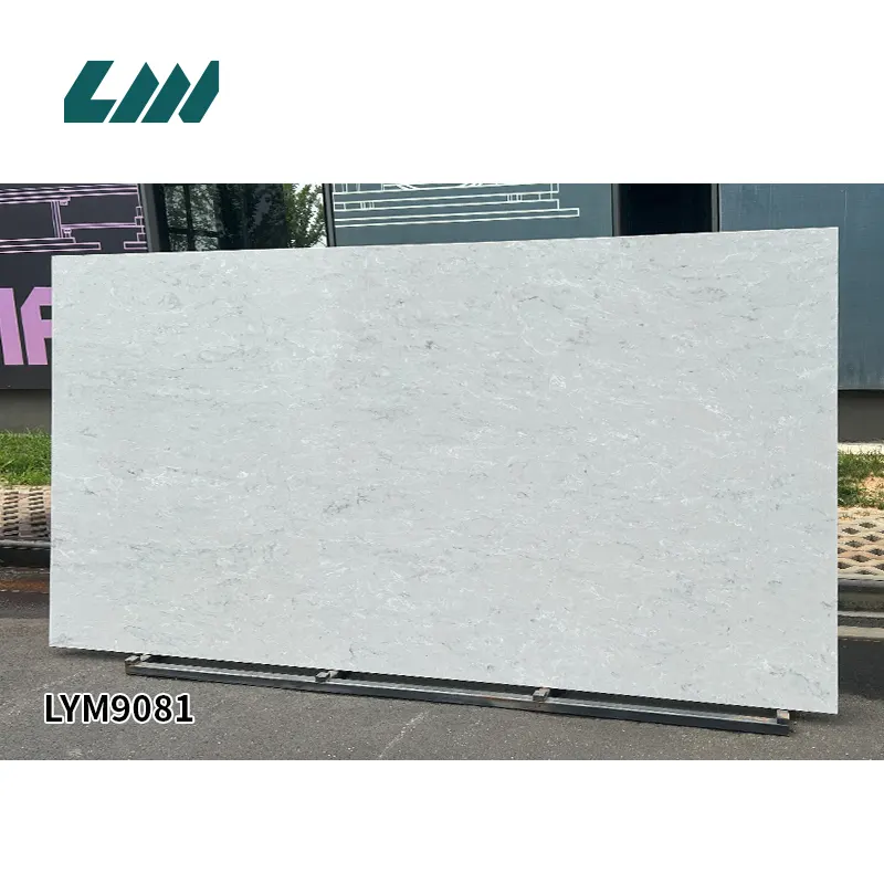 Calacatta White Engineered Quartz Slab 3200x1600mm