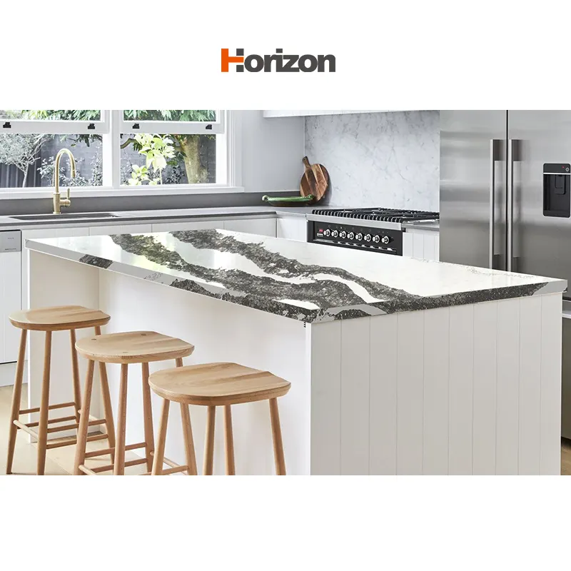 White Matte Engineered Quartz Slab 3200x1600mm