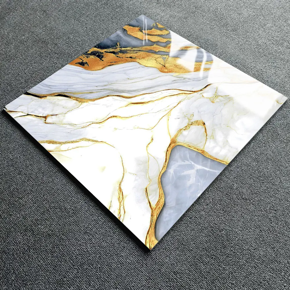 Non-Slip Stone-Look Polished Porcelain Wall Tile 600x600mm