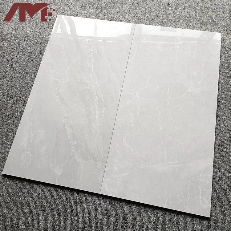 Marble-Look White Glazed Porcelain Wall And Floor Tile 400x800mm