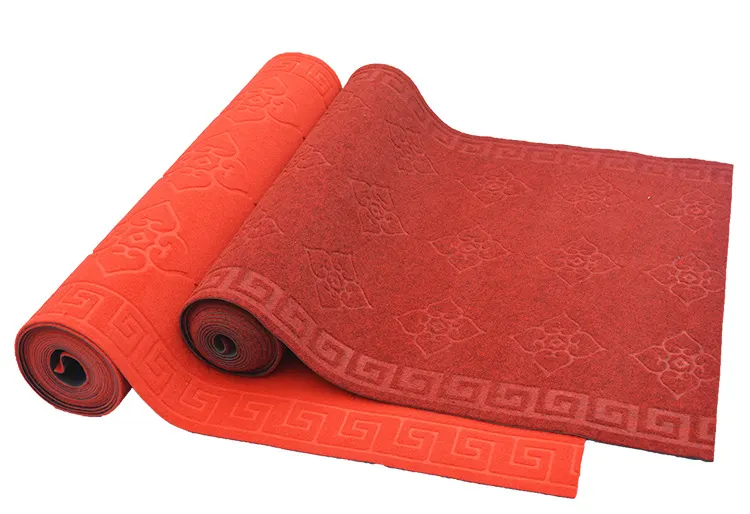 Non-Slip Polyester Entrance Door Mat 4-8mm Thick