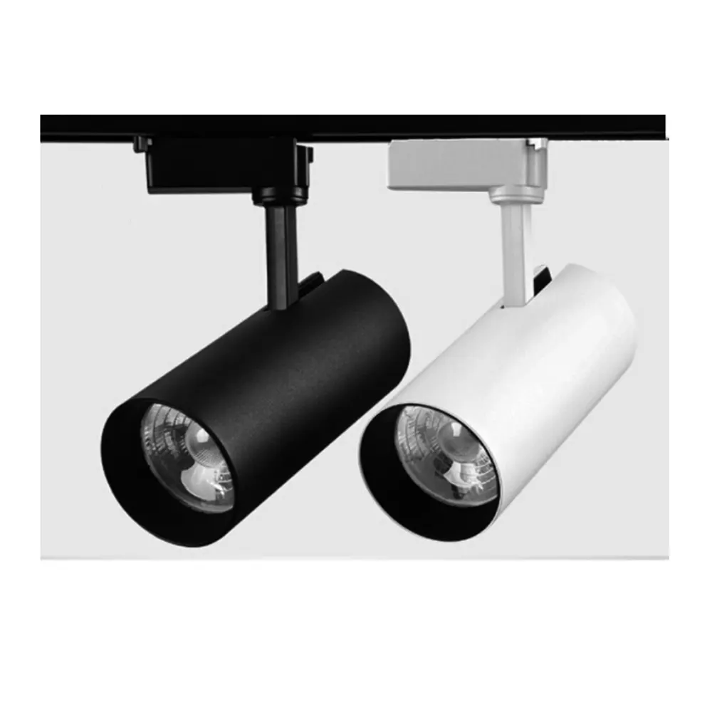 Adjustable Aluminum LED Track Spotlight 12-40W for 2-Wire Track
