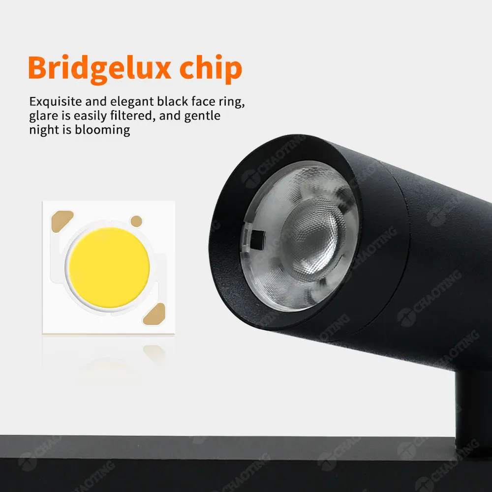 Dimmable Recessed Aluminum Magnetic LED Track Spotlight 7W