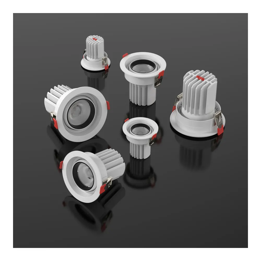 Anti-Glare Adjustable Recessed COB LED Downlight 10-24W