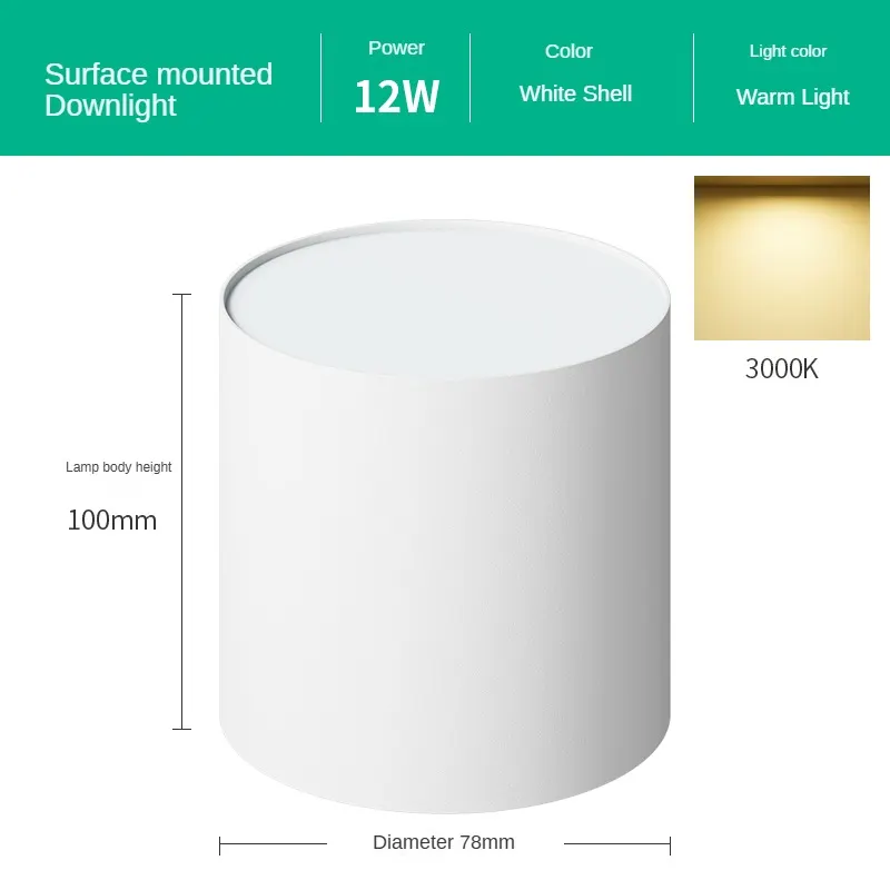 3CCT Recessed LED Downlight 12-30W