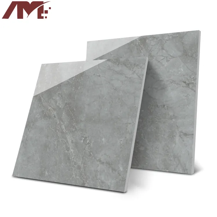Stone-Look Polished Porcelain Floor Tile 600x600mm