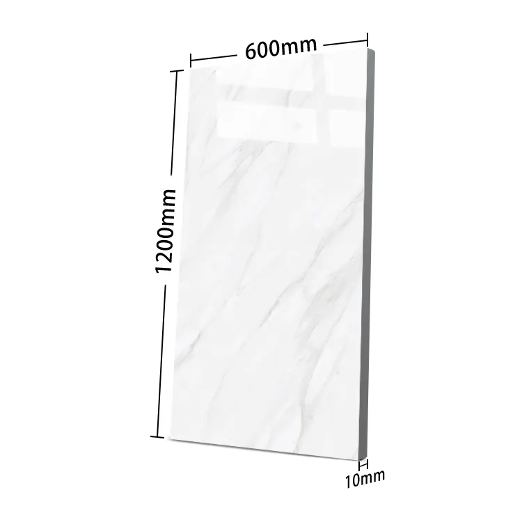 Carrara White Polished Porcelain Wall And Floor Tile 600x1200mm