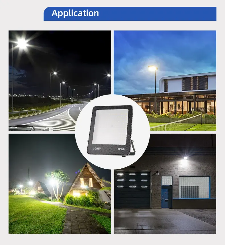 Aluminum LED Floodlight 10-300W 265V 3000K/4000K/6500K