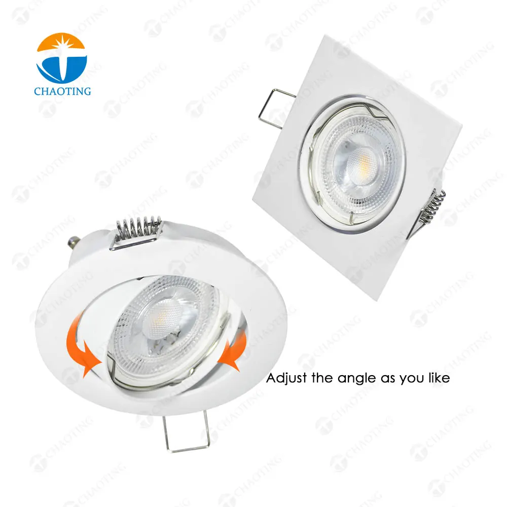 Adjustable Recessed Aluminum Downlight Housing MR16/GU10