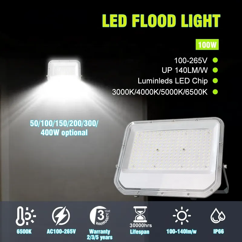 Aluminum LED Floodlight 200-400W IP66