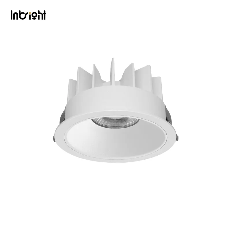 Anti-Glare Dimmable Recessed COB LED Downlight 15-50W IP65