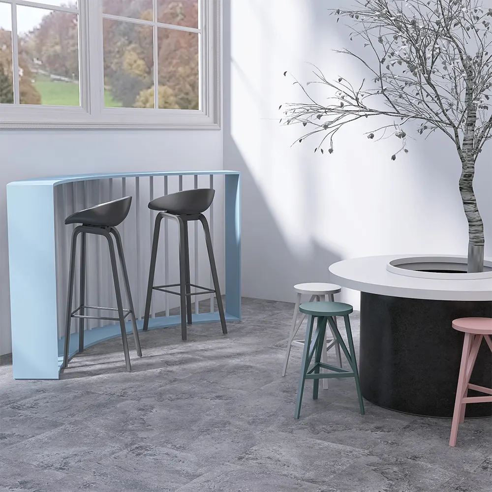 Non-Slip Concrete-Look Matte Porcelain Outdoor Tile 600x600mm