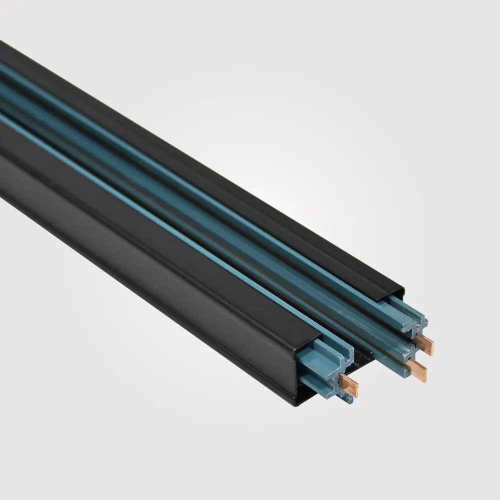 Aluminum LED Track Lighting System Black/White 3-Wire
