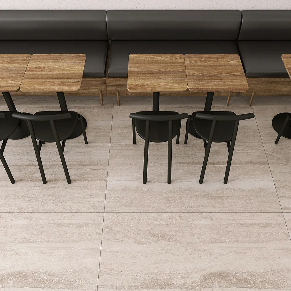 Non-Slip Stone-Look Polished Porcelain Floor Tile 750x1500mm