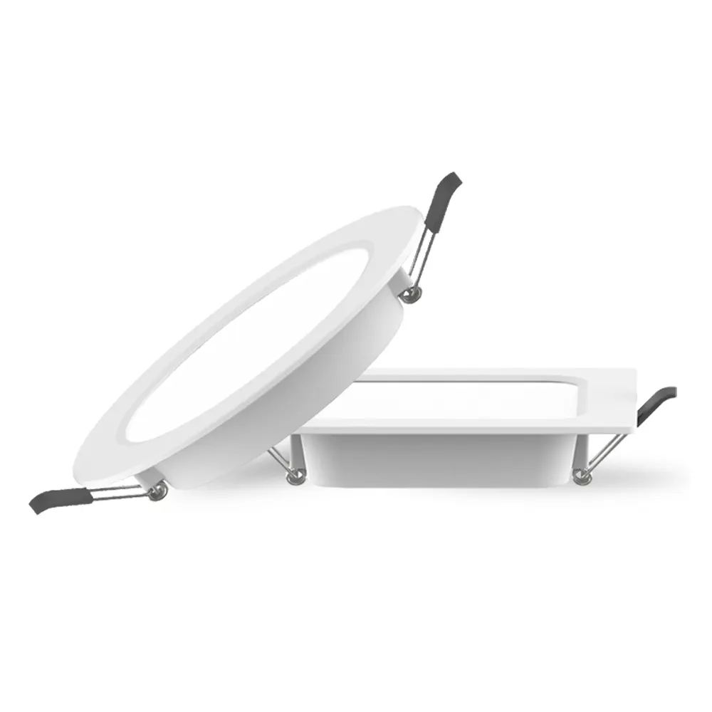 Slim Dimmable Recessed Round LED Panel Light 5-15W 4in/6in
