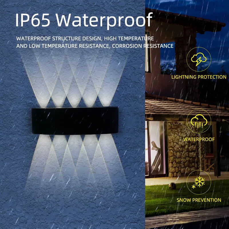 Aluminum LED Wall Light 2-12W IP65