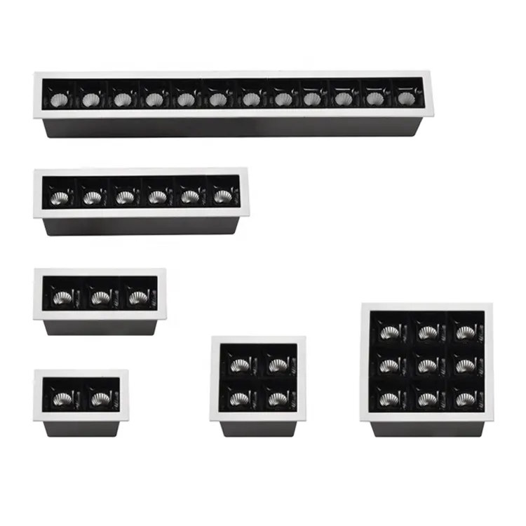 Anti-Glare Trimless Dimmable LED Downlight Black/White 3-20W