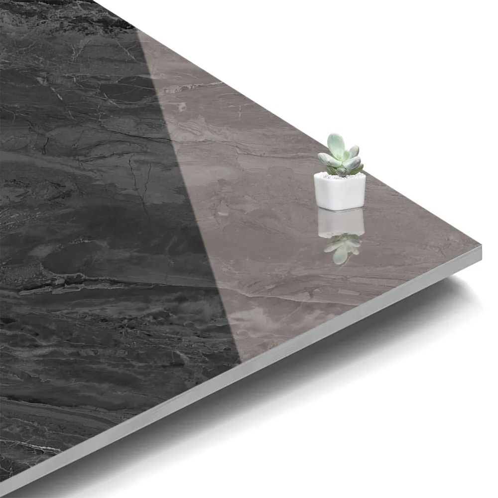 Marble-Look Polished Porcelain Wall And Floor Tile 600x600mm