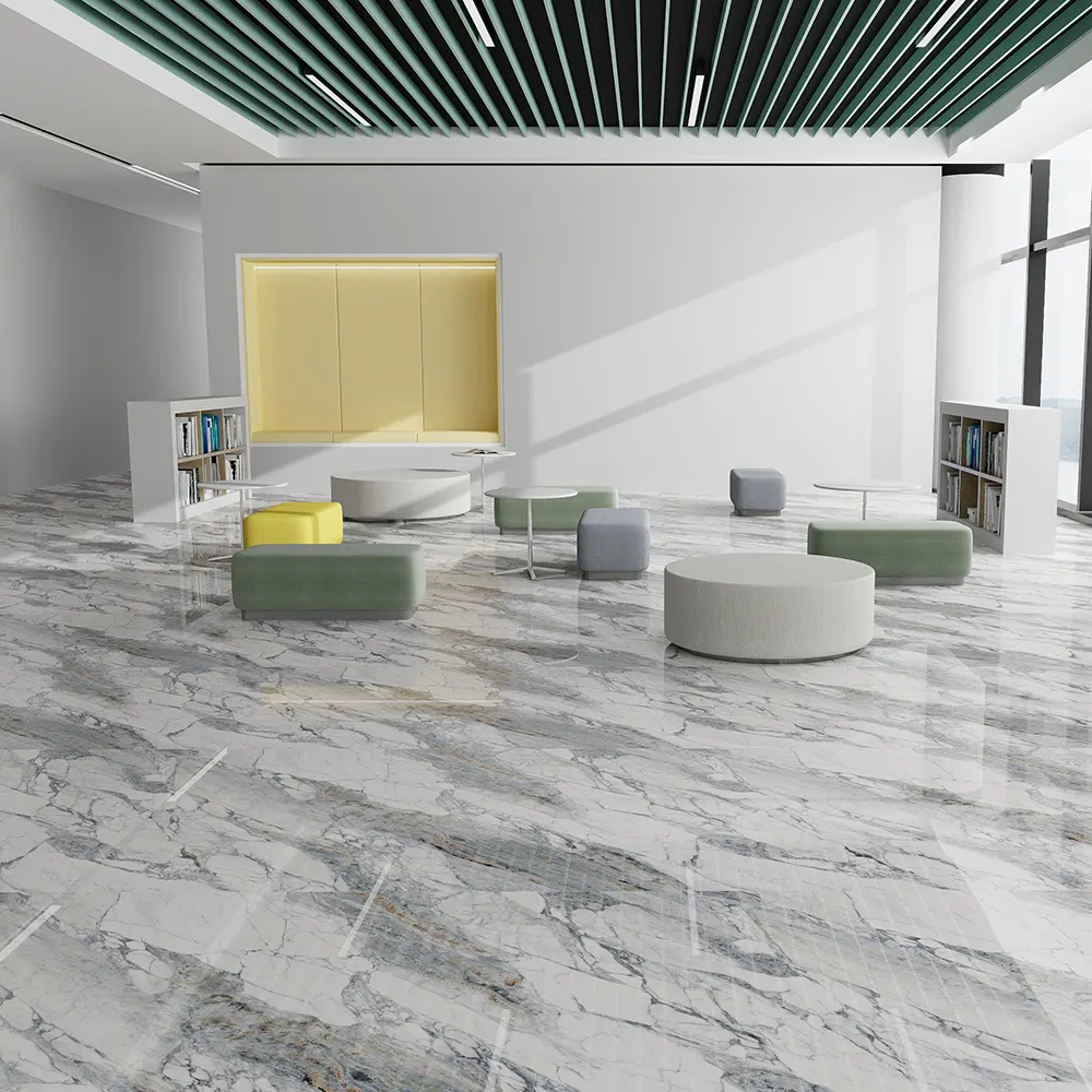 Marble-Look Polished Sintered Stone Slab 600x1200mm