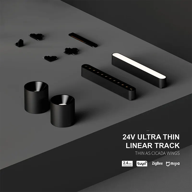 Tuya Zigbee Aluminum Magnetic LED Track Spotlight 24V