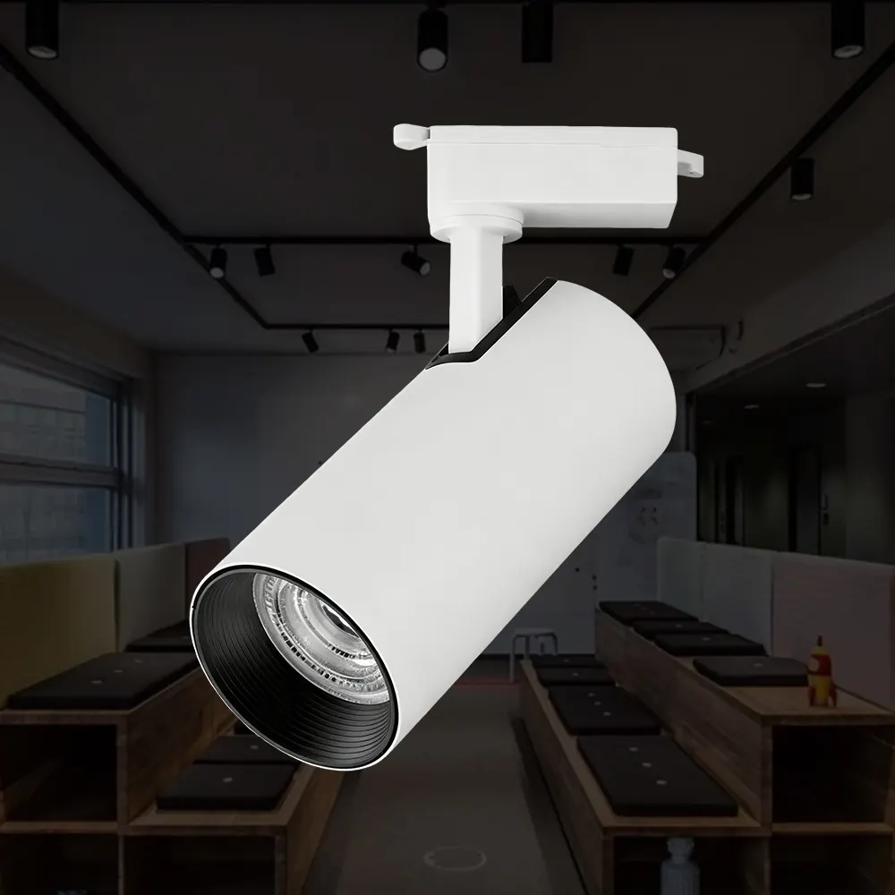 Aluminum COB LED Track Spotlight 10-30W 3CCT Selectable