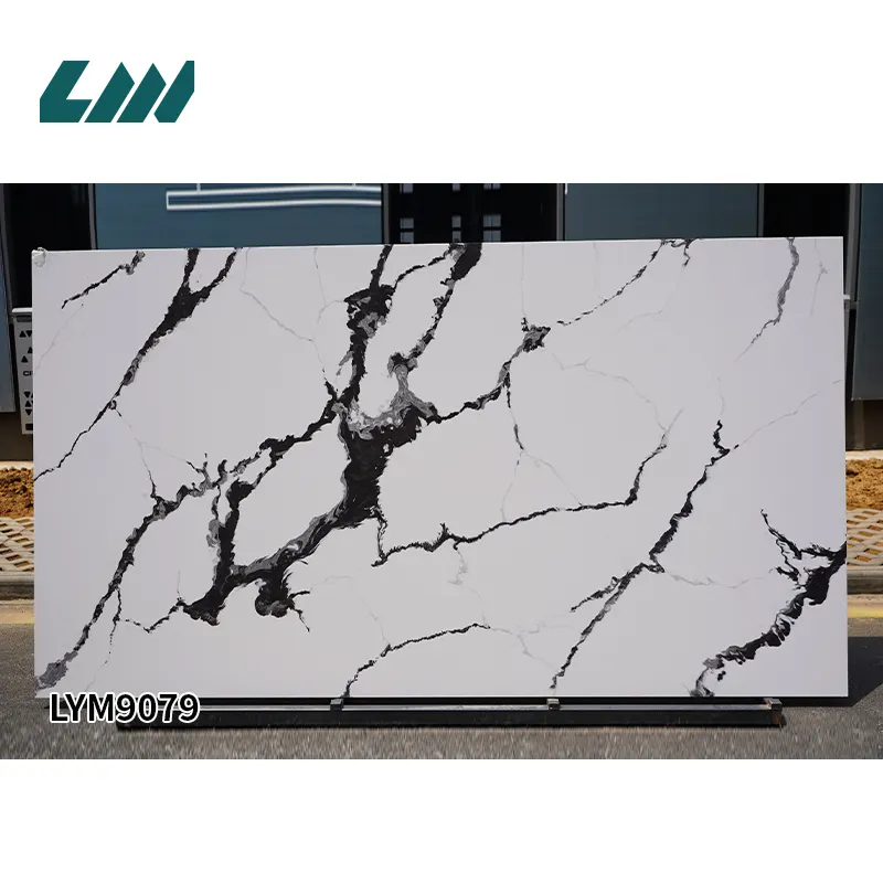 White Engineered Quartz Slab 3200x1600mm