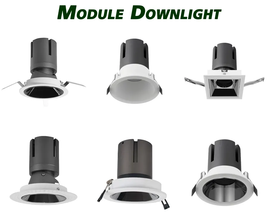 Adjustable Recessed Aluminum LED Downlight 35W 3in