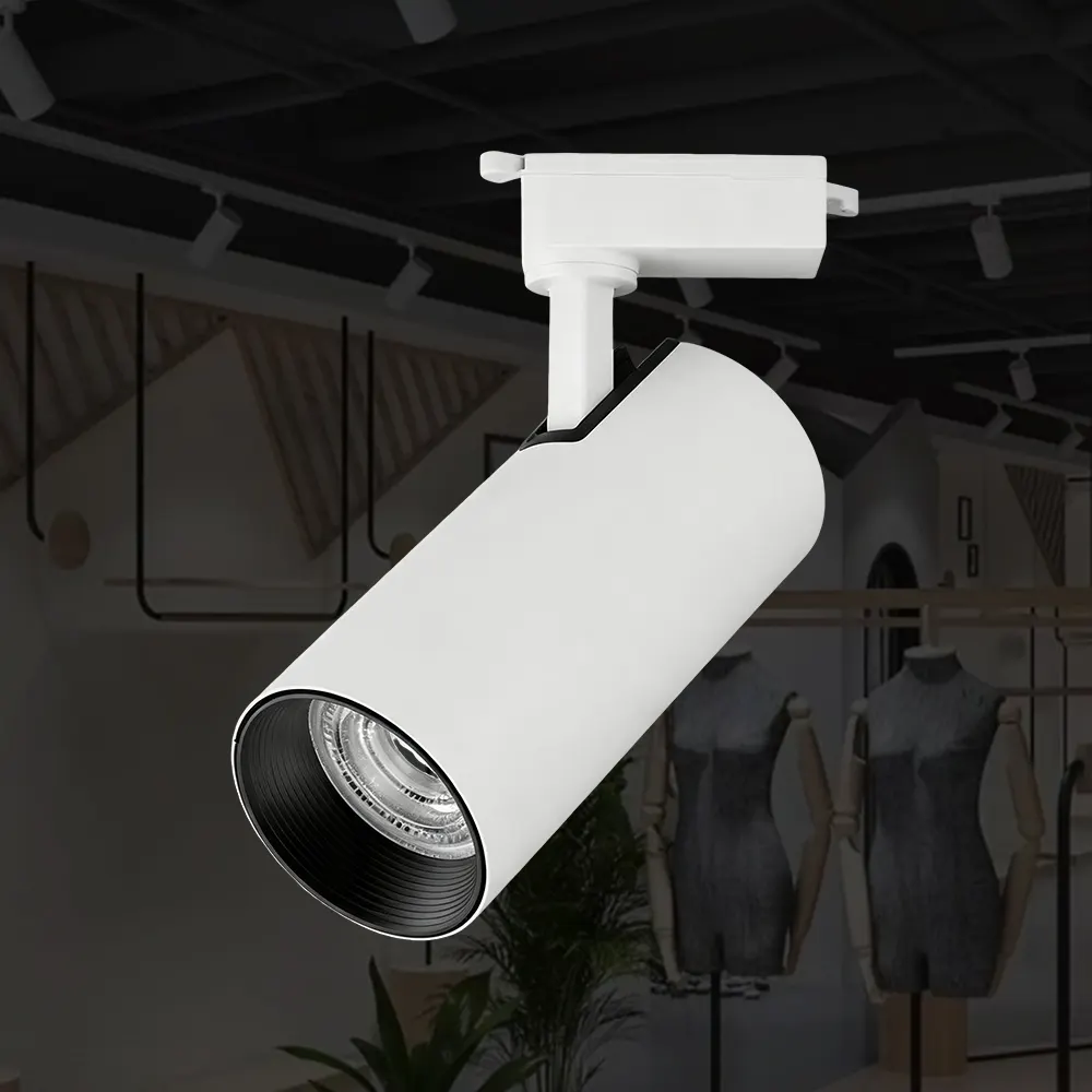 Aluminum COB LED Track Spotlight 10-30W 110V