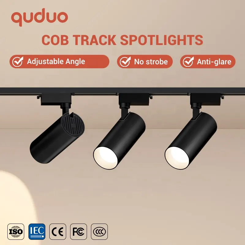 Aluminum COB LED Track Spotlight Black/White 20/30W product sample