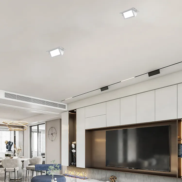 Dimmable Recessed Square LED Downlight 20-60W IP44