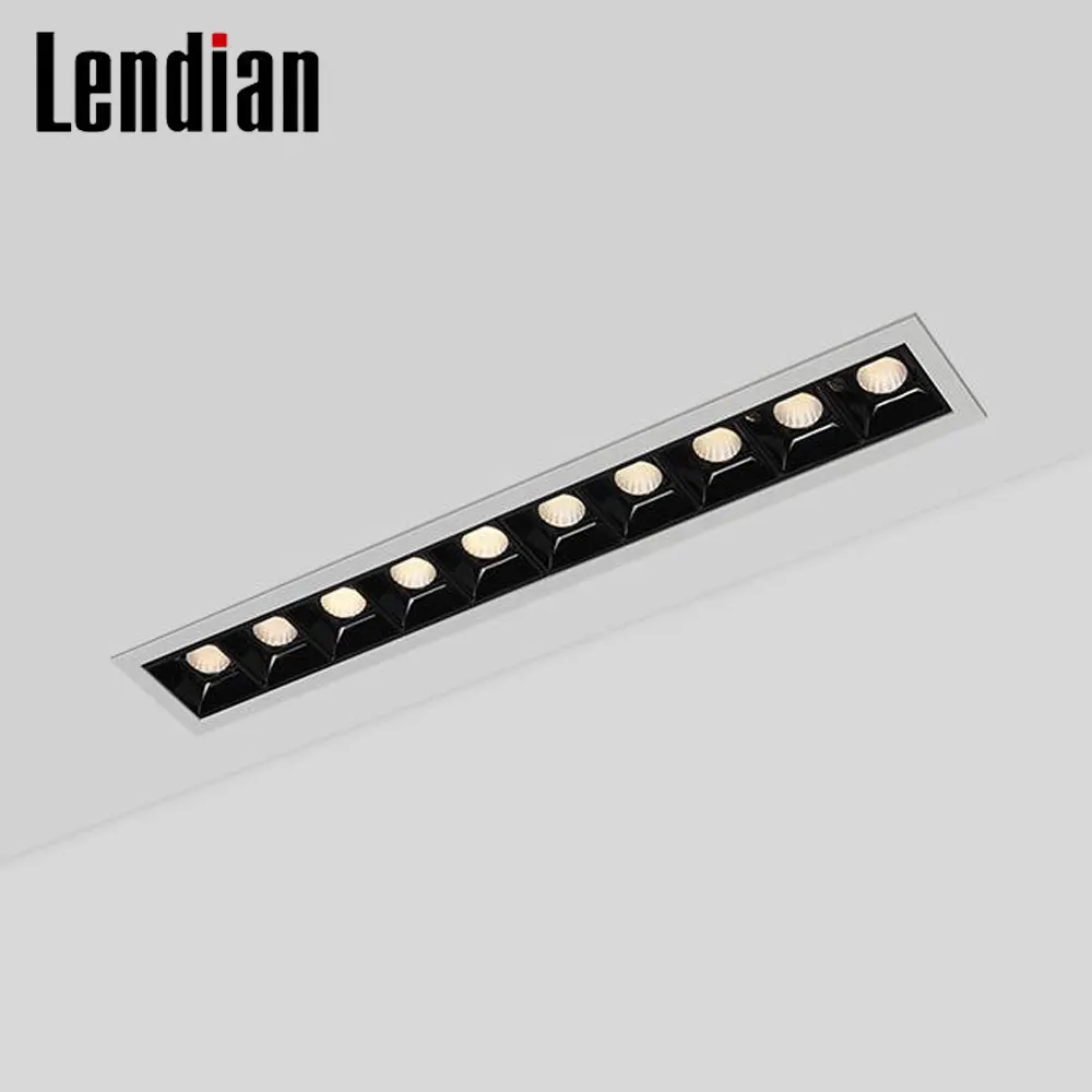 Trimless Surface-Mounted Square COB LED Downlight 9-36W 6500K