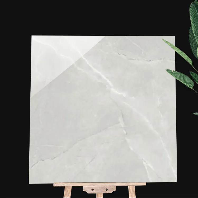 Non-Slip Stone-Look Polished Porcelain Floor Tile 600x600mm
