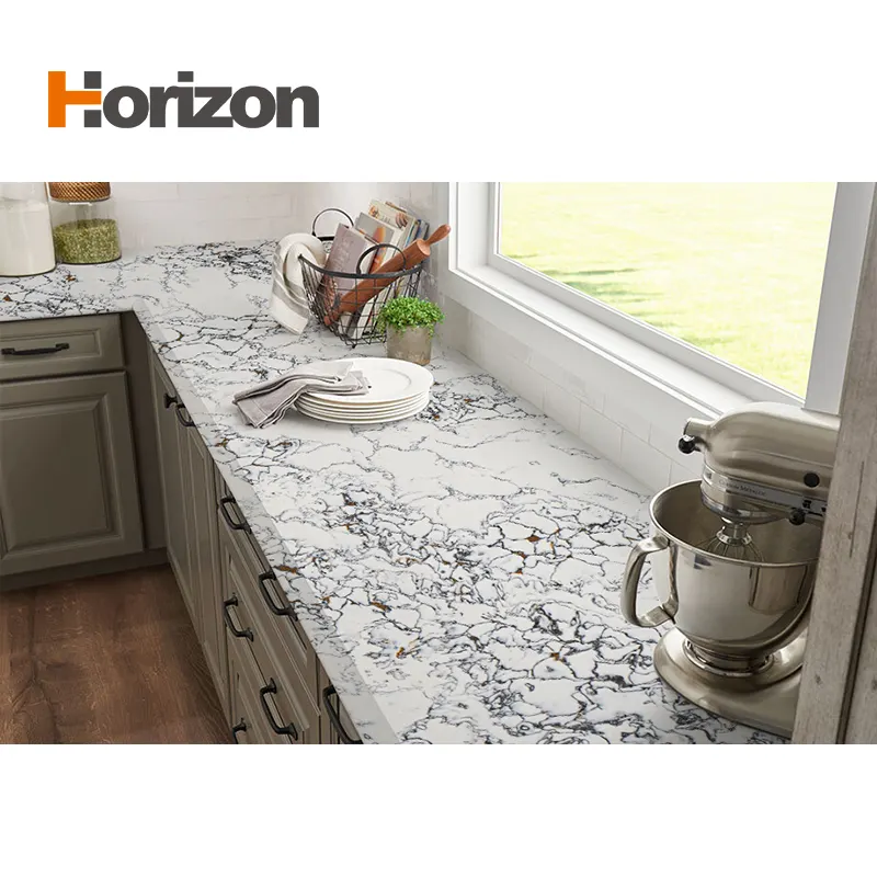 White Engineered Quartz Slab 3200x1600mm